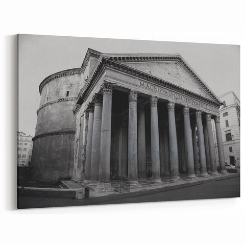 Ancient Rome Art - Pantheon Roman Architecture Canvas Print