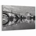 Rome Photography - Castel Sant'Angelo at Night Roman Bridge Art