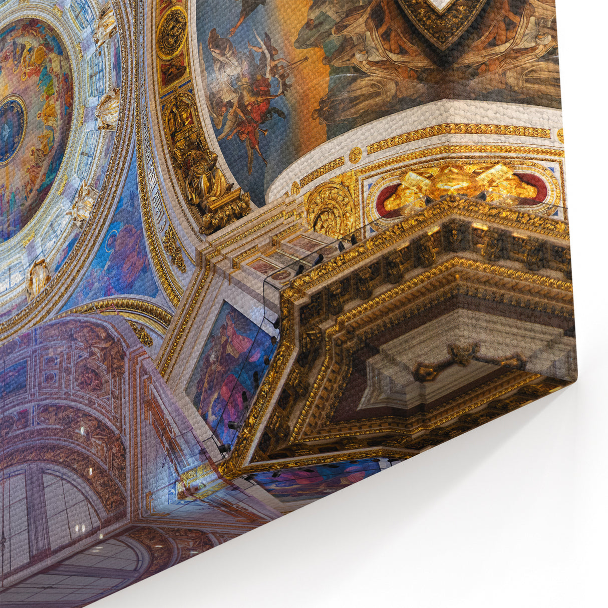 Italian Scenery Art - Colorful Dome Ceiling Vatican City Canvas Print