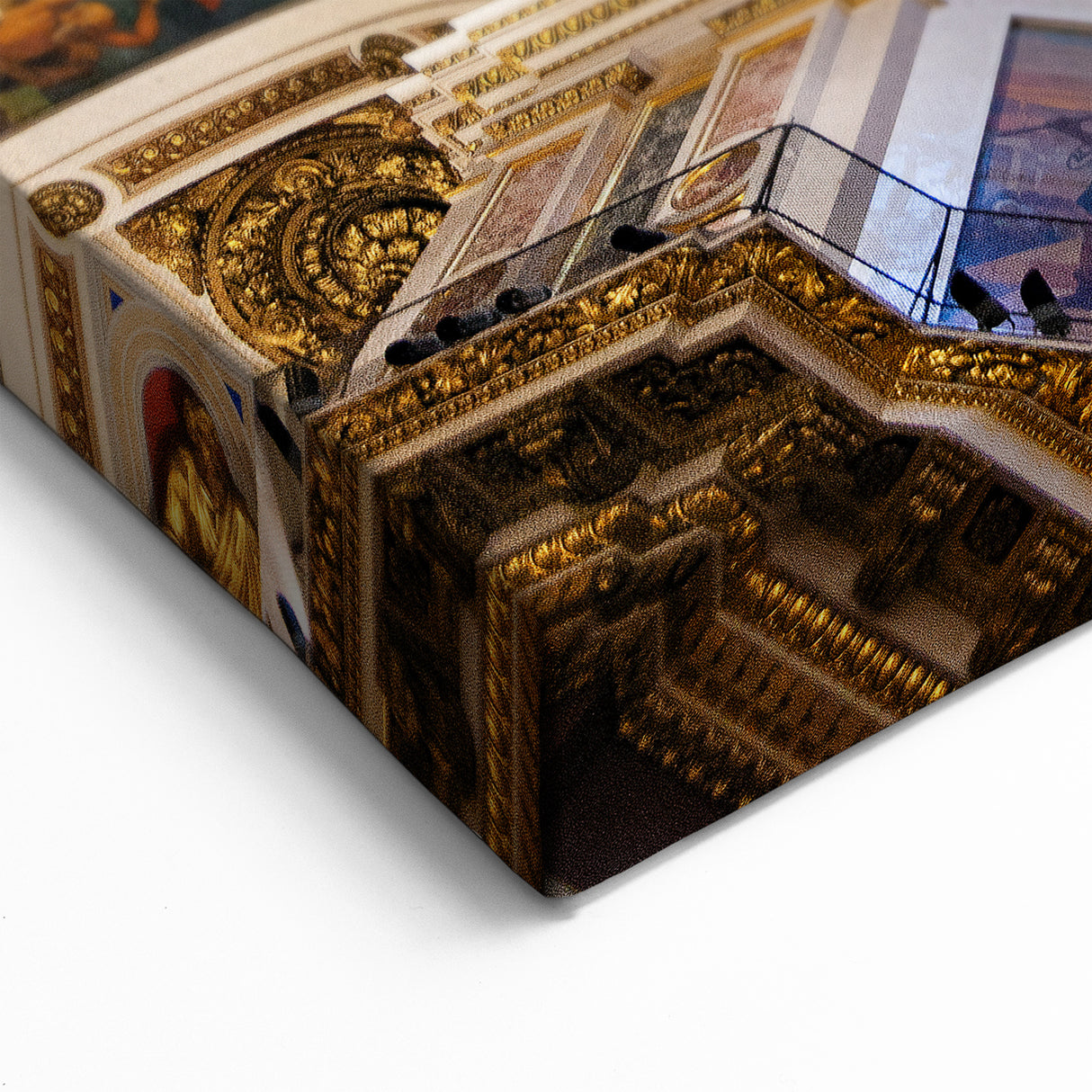 Italian Scenery Art - Colorful Dome Ceiling Vatican City Canvas Print