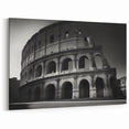Rome Canvas Prints - Black and White Colosseum Architectural Art