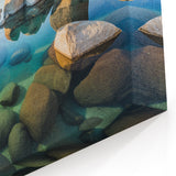 Crystal Clear Waters Art - Lake Tahoe Boulder Reflection Canvas Prints
