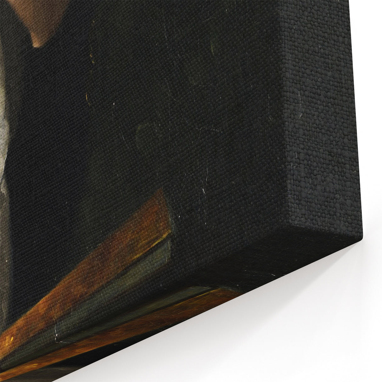 Close-Up of Hands with Book and Lace – Dark Academia Wall Art, Gothic Elegance
