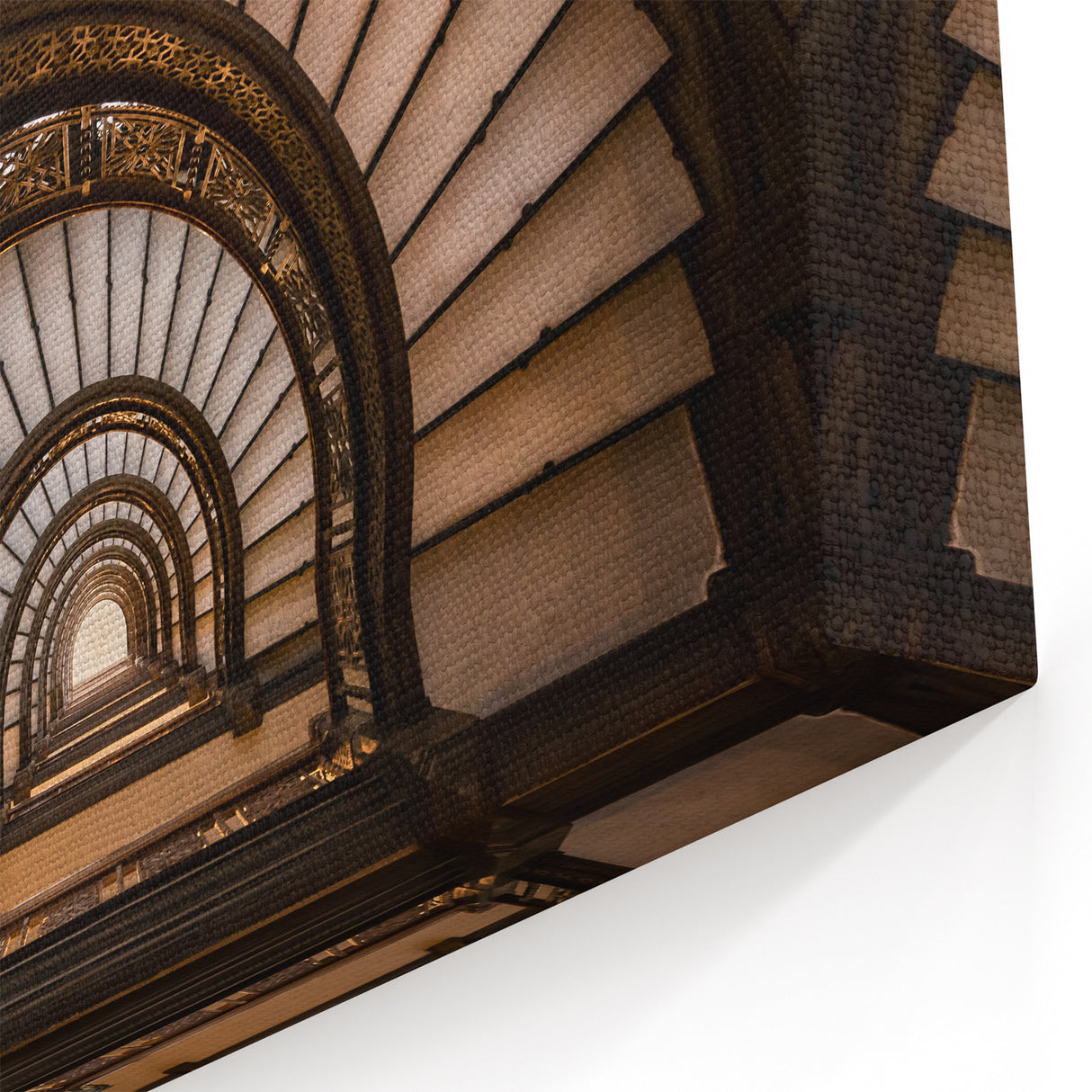 Vintage Chicago Posters - Spiral Staircase Architecture Print