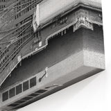 Vintage Chicago Posters - Black and White L-Train Tracks Aerial View