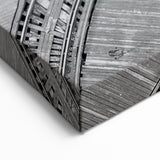 Vintage Chicago Posters - Black and White L-Train Tracks Aerial View