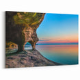 Lake Michigan Acrylic Prints - Stunning Illinois Cave Sunset Photography