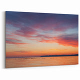 Scenic Lake Michigan Photography - Peaceful Sunset Wall Art Canvas