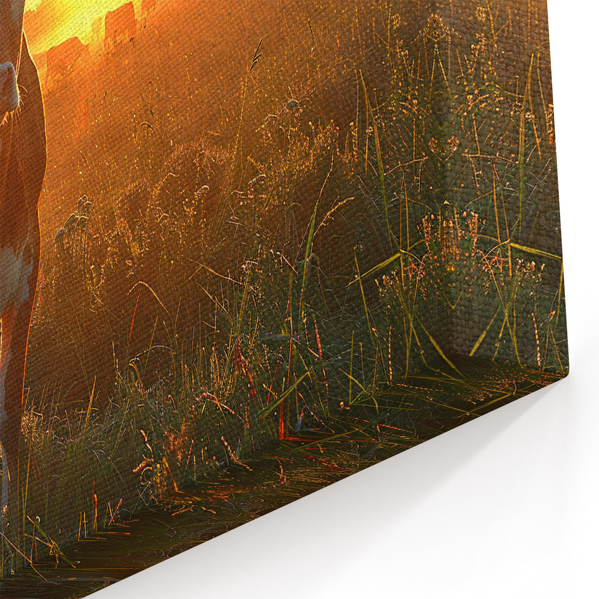 Appalachian Art Kentucky – Sunrise Farm Scene with Cows in the Mist