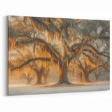 Louisiana Cultural Art - Majestic Oak Trees Draped in Spanish Moss