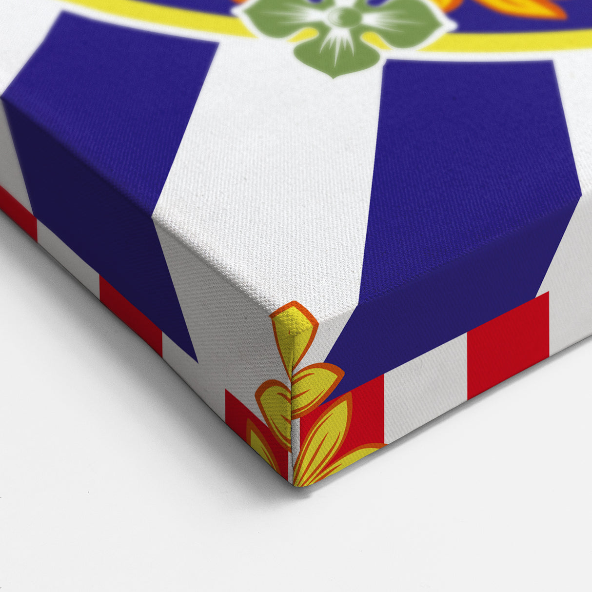 Sicily Canvas Prints - Traditional Sicilian Pattern with Bold Colors
