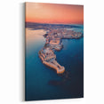Sicily Photography Art - Aerial Sunset View of Historic Coastal City