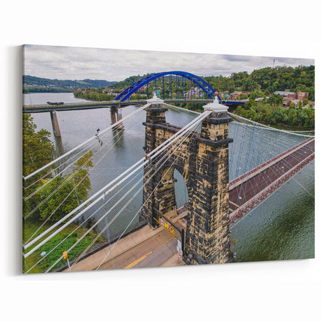 West Virginia Bridge Canvas Prints – Historic Suspension Bridge Wall Art