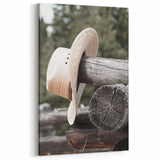 Rustic Cowboy Hat Wall Art | Farmhouse Decor | Country Style Print