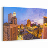 New Orleans Skyline Art – Colorful Rooftop City View at Sunset