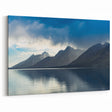Grand Teton Scenic Print – Misty Mountains and Tranquil Lake Reflections