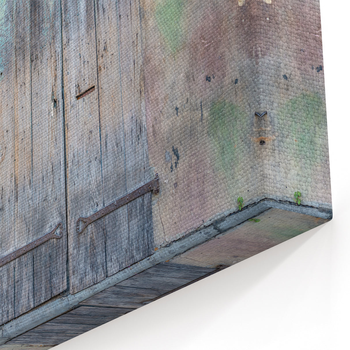 New Orleans Canvas Prints – Rustic French Quarter Weathered Door Art