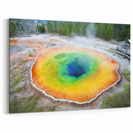 Yellowstone National Park Art – Grand Prismatic Spring Canvas Print