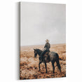 Farmhouse Wall Art - Cowboy Riding Horse Rustic Country Style Decor
