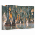 Louisiana Swamp Paintings – Cypress Trees with Spanish Moss in the Mist