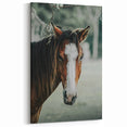 Farmhouse Wall Art - Rustic Horse Portrait Country Style Decor Print