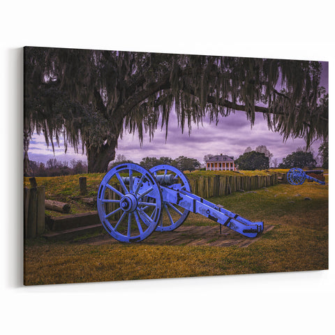 Louisiana Wall Art - Historic New Orleans Scenery with Iconic Cannons