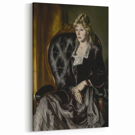 Dark Academia Wall Art - Vintage Portrait of Woman for Moody Decor