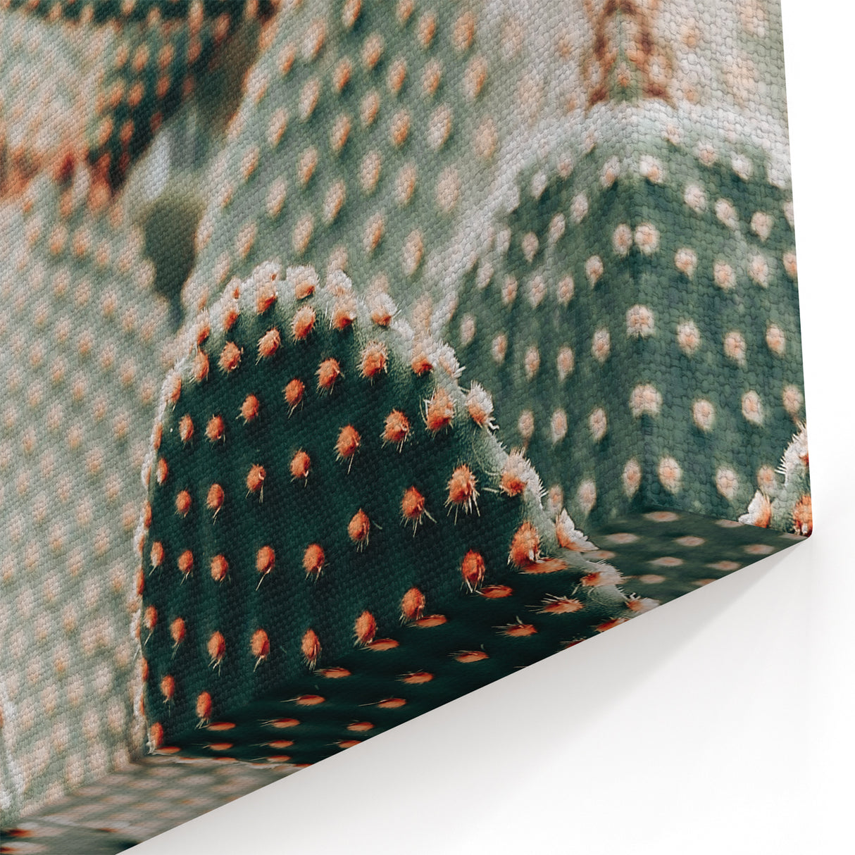 Clustered Cactus Pads - Rustic Desert-Inspired Farmhouse Wall Art Print