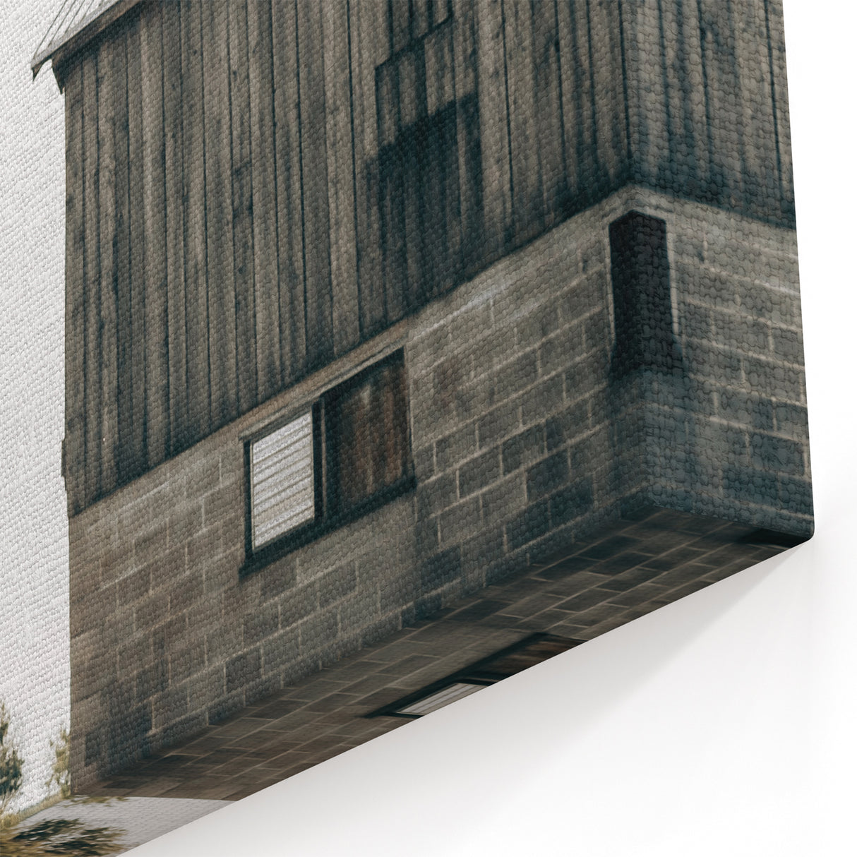 Farmhouse Wall Art - Rustic Country Barn Scene for Farmhouse Decor