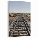 Farmhouse Wall Art - Rustic Railroad Track Scene for Country Decor