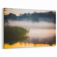 European Scenery Wall Art - Misty Morning on a Latvian Lake