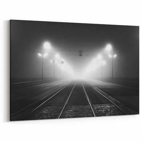 Latvian Landscape Art - Black & White Riga Cityscape Baltic Wall Decor