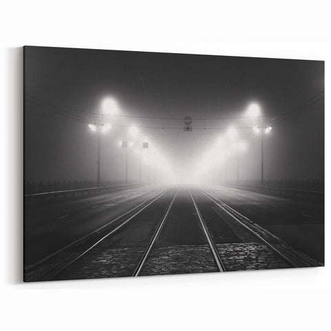 Latvian Landscape Art - Black & White Riga Cityscape Baltic Wall Decor