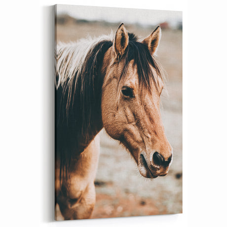 Rustic Farmhouse Horse Wall Art - Country Style Vintage Farmhouse Decor