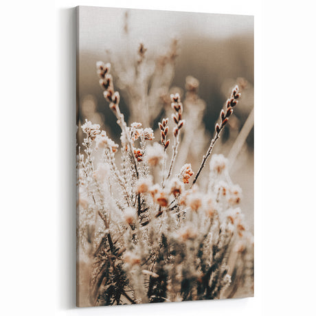 Rustic Farmhouse Floral Wall Art - Vintage Country Style Decor