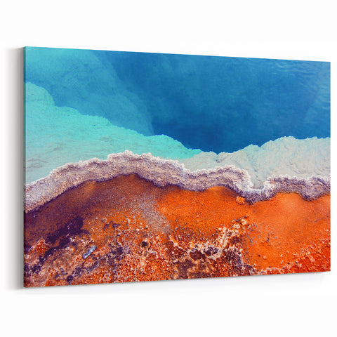 Yellowstone Scenic Art – Geothermal Spring Abstract Nature Photography