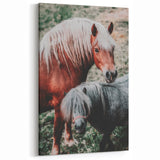 Rustic Horses Farmhouse Wall Art – Country Style Animal Decor