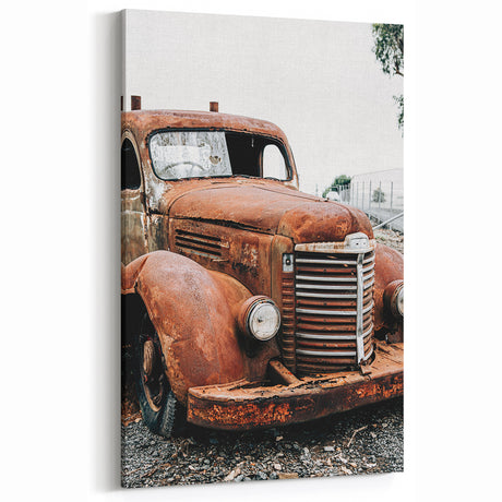 Rustic Vintage Truck Farmhouse Wall Art – Country Style Decor