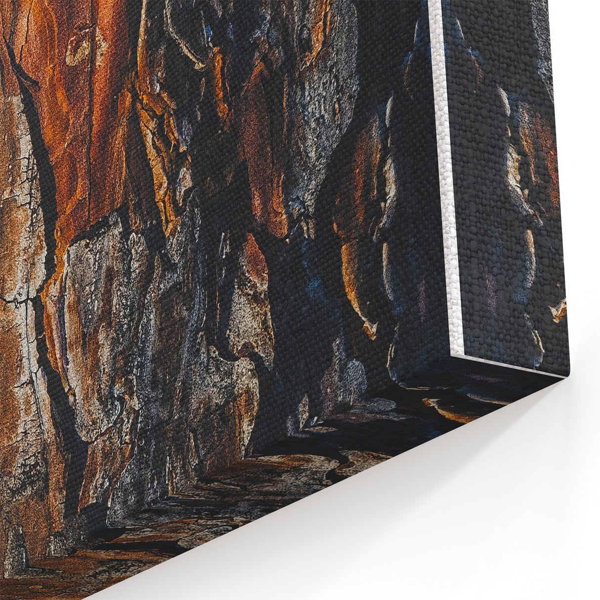 Rugged Bark Texture Art, Deep Rustic Wall Decor Print