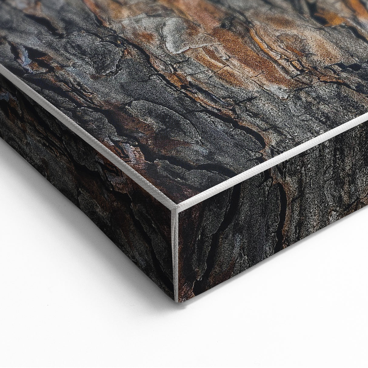 Rugged Bark Texture Art, Deep Rustic Wall Decor Print