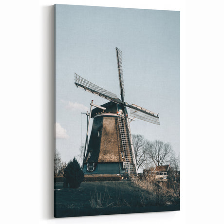 Rustic Windmill Farmhouse Wall Art – Vintage Country Style Decor