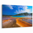 Yellowstone Grand Prismatic Art – Colorful Hot Spring Canvas Photography