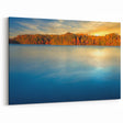 Annapolis Rolled Canvas - Autumn Landscape by the Lake with Sunset