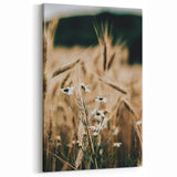 Rustic Farmhouse Decor of Wheat and Daisies – Country Style Wall Art