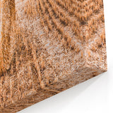 Farmhouse Wall Art of Hay Bales in Field – Rustic Country Style Decor