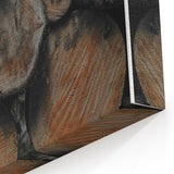 Textured Wood Logs: Rustic Farmhouse Wall Art Print
