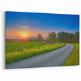 Kentucky Landscapes Wall Art – Bluegrass State Barn and Sunset Scene