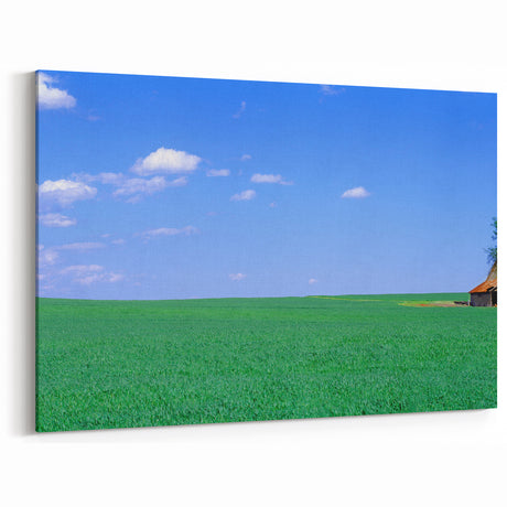 Louisville Skyline Art – Scenic Kentucky Barn and Open Fields Print