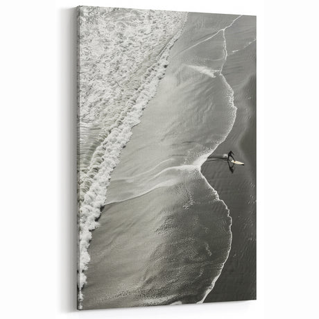Surfer Coastal Wall Art - Nautical Beach-Themed Ocean Surfing Print Decor