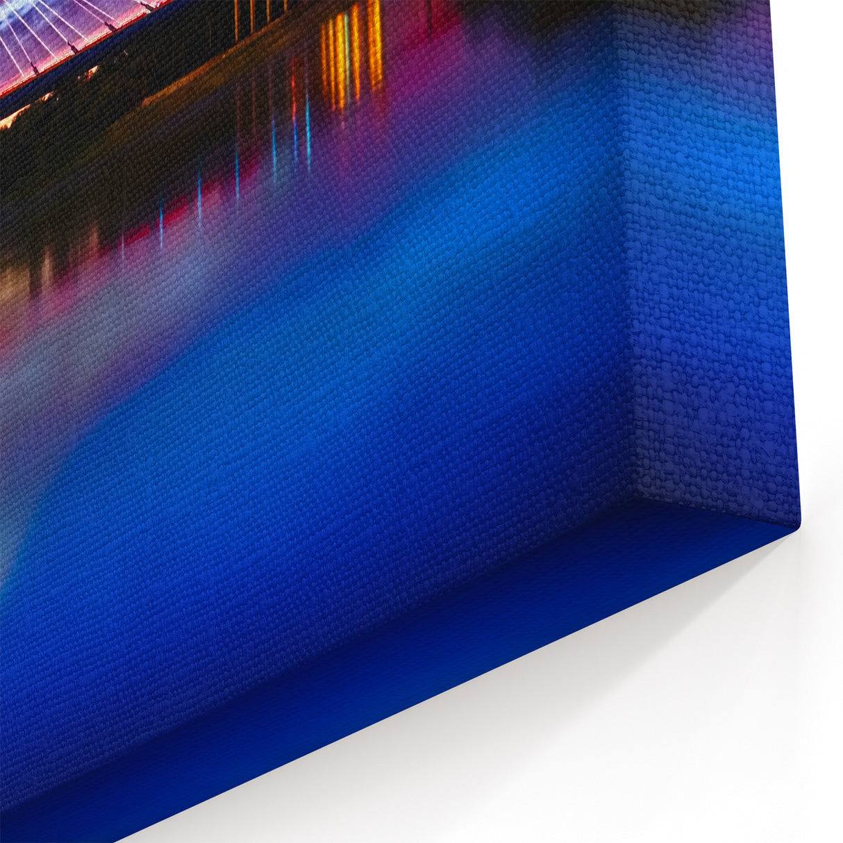 Kansas City Night Bridge Wall Art – Vibrant Kansas Landscape Prints